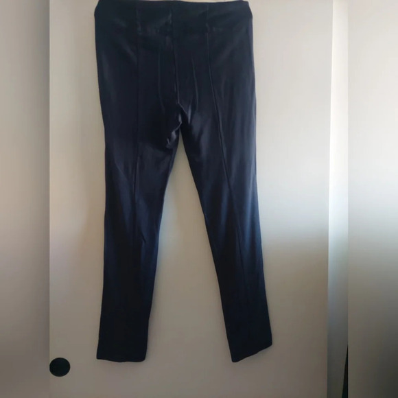 CAbi S Navy Blue front seam straight leg Legging Ponte Sz 8 Office Preppy - Picture 7 of 7